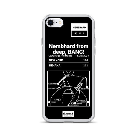 Indiana Pacers Greatest Plays iPhone Case: Nembhard from deep, BANG! (2024)