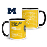 Michigan Football Greatest Plays Mug: Loving Life! Go Blue™ (2024)