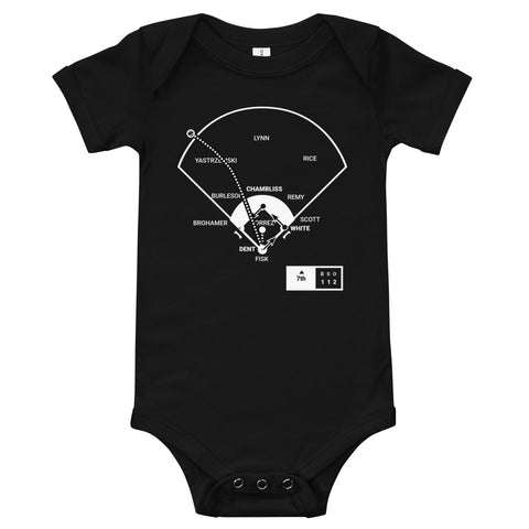 Greatest Yankees Plays Baby Bodysuit: Bucky F'in Dent (1978)