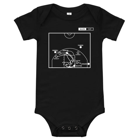 Greatest Spurs Plays Baby Bodysuit: Duncan rallies the team (2014)