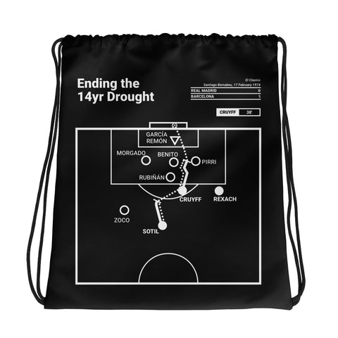 Greatest Barcelona Plays Drawstring Bag: Ending the 14yr Drought (1974)