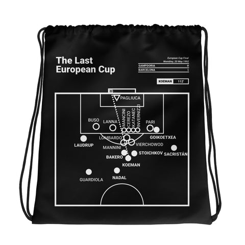 Greatest Barcelona Plays Drawstring Bag: The Last European Cup (1992)