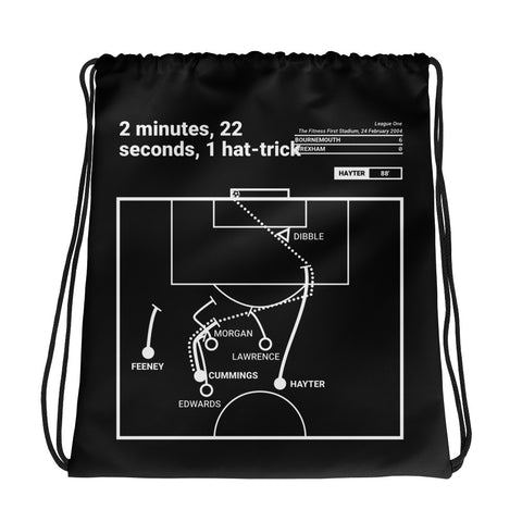 Greatest Bournemouth Plays Drawstring Bag: 2 minutes, 22 seconds, 1 hat-trick (2004)