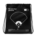 Funniest Celebrity First Pitches Drawstring Bag: We took that personal (1998)