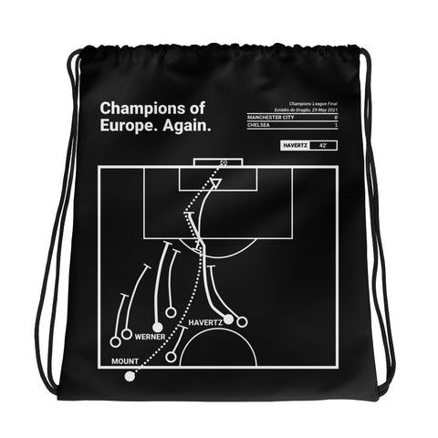 Greatest Chelsea Plays Drawstring Bag: Champions of Europe. Again. (2021)