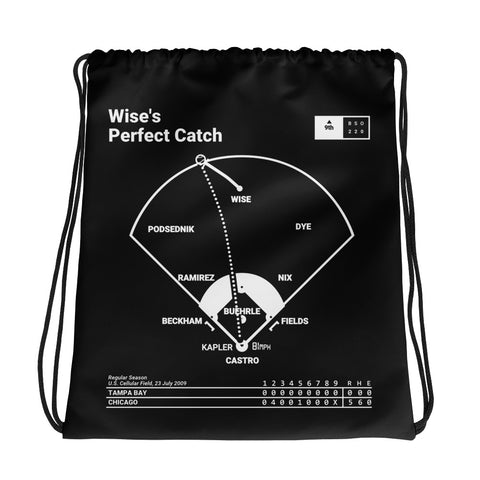 Greatest White Sox Plays Drawstring Bag: Wise's Perfect Catch (2009)