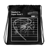 Greatest Chiefs Plays Drawstring Bag: Headed to Super Bowl 1 (1967)