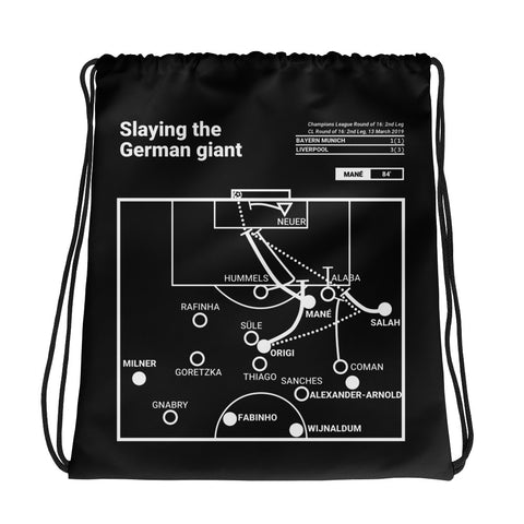 Greatest Liverpool Plays Drawstring Bag: Slaying the German giant (2019)