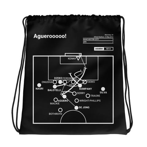 Greatest Manchester City Plays Drawstring Bag: Aguerooooo! (2012)