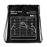 Greatest Dolphins Plays Drawstring Bag: Back-to-back Champs (1974)