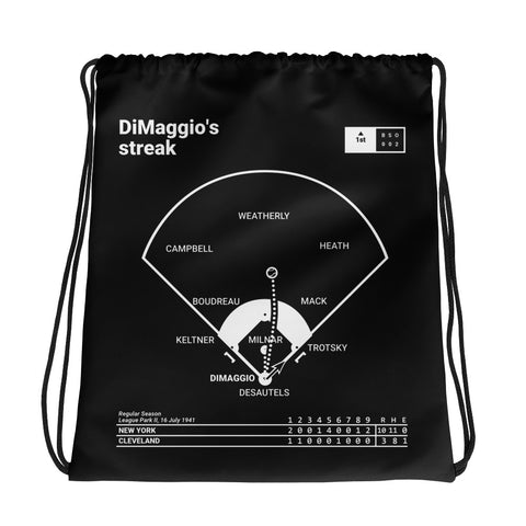 Greatest Yankees Plays Drawstring Bag: DiMaggio's streak (1941)