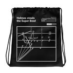 Greatest Steelers Plays Drawstring Bag: Holmes steals the Super Bowl (2009)