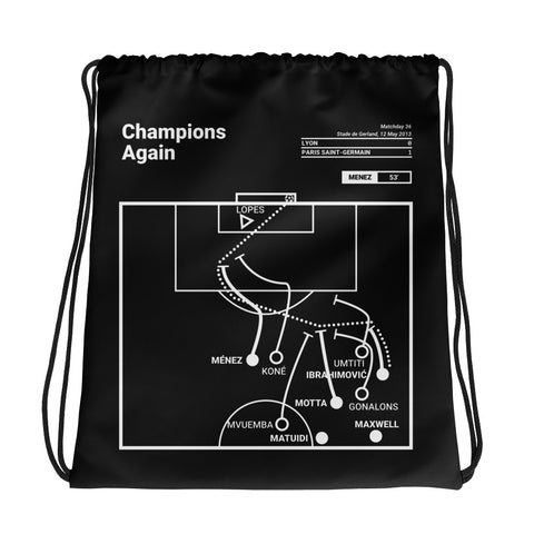 Greatest Paris Saint-Germain Plays Drawstring Bag: Champions Again (2013)