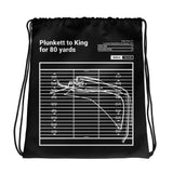 Greatest Raiders Plays Drawstring Bag: Plunkett to King for 80 yards (1981)