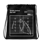 Greatest Buccaneers Plays Drawstring Bag: Scotty before the half (2021)