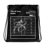 Greatest Buccaneers Plays Drawstring Bag: The all-time passing yards leader (2021)