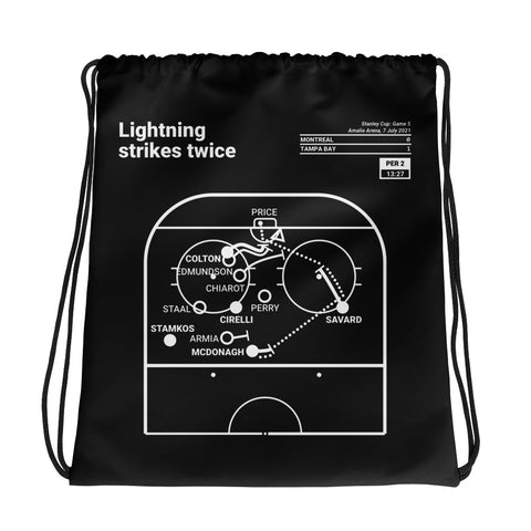 Greatest Lightning Plays Drawstring Bag: Lightning strikes twice (2021)
