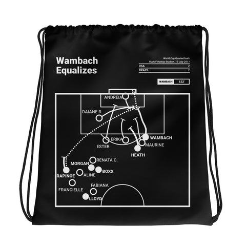 Greatest USWNT Plays Drawstring Bag: Wambach Equalizes (2011)