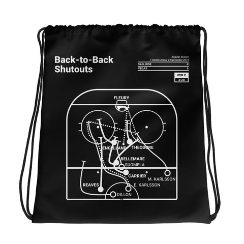 Greatest Knights Plays Drawstring Bag: Back-to-Back Shutouts (2019)