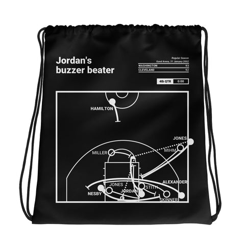 Greatest Wizards Plays Drawstring Bag: Jordan's buzzer beater (2002)