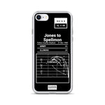 Greatest Army Football Plays iPhone Case: Jones to Spellmon (1985)