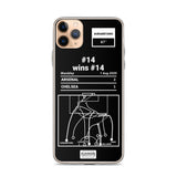 Greatest Arsenal Plays iPhone Case: #14 wins #14 (2020)