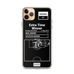 Greatest Atletico Madrid Plays iPhone Case: Extra Time Winner (2013)