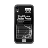 Greatest Ravens Plays iPhone Case: Reed Breaks His Own Record (2008)