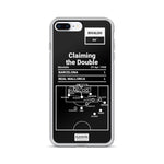 Greatest Barcelona Plays iPhone Case: Claiming the Double (1998)