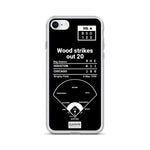Greatest Cubs Plays iPhone Case: Wood strikes out 20 (1998)