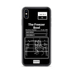 Greatest Bengals Plays iPhone Case: The Freezer Bowl (1982)