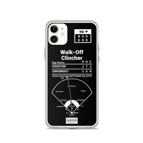 Greatest Reds Plays iPhone Case: Walk-Off Clincher (2010)
