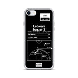 Greatest Cavaliers Plays iPhone Case: Lebron's buzzer 3 (2009)