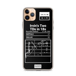 Greatest Cowboys Plays iPhone Case: Irvin's Two TDs in 18s (1993)