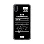 Greatest Broncos Plays iPhone Case: First championship (1998)