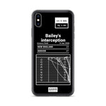 Greatest Broncos Plays iPhone Case: Bailey's interception (2006)