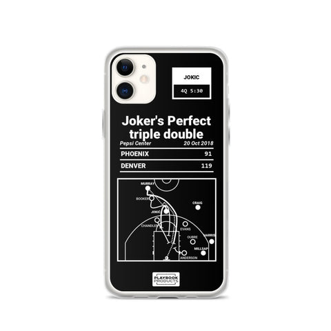 Greatest Nuggets Plays iPhone Case: Joker's Perfect triple double (2018)