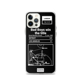Greatest Pistons Plays iPhone Case: Bad Boys win the title (1989)
