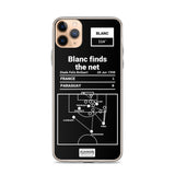 Greatest France Plays iPhone Case: Blanc finds the net (1998)