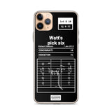 Greatest Texans Plays iPhone Case: Watt's pick six (2012)