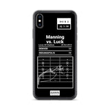 Greatest Colts Plays iPhone Case: Manning vs. Luck (2013)