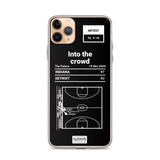 Oddest Pacers Plays iPhone Case: Into the crowd (2004)