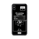 Greatest Italy National Team Plays iPhone Case: It's coming to Rome (2021)