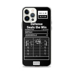 Greatest Jaguars Plays iPhone Case: Defense Seals the Win (2018)