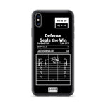 Greatest Jaguars Plays iPhone Case: Defense Seals the Win (2018)