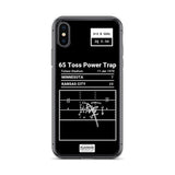 Greatest Chiefs Plays iPhone Case: 65 Toss Power Trap (1970)