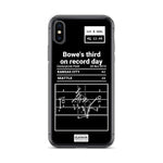 Greatest Chiefs Plays iPhone Case: Bowe's third on record day (2010)