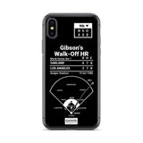 Greatest Dodgers Plays iPhone Case: Gibson's Walk-Off HR (1988)
