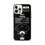 Greatest Dodgers Plays iPhone Case: "Nice swing" (2020)