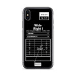 Greatest Miami Football Plays iPhone Case: Wide Right I (1991)